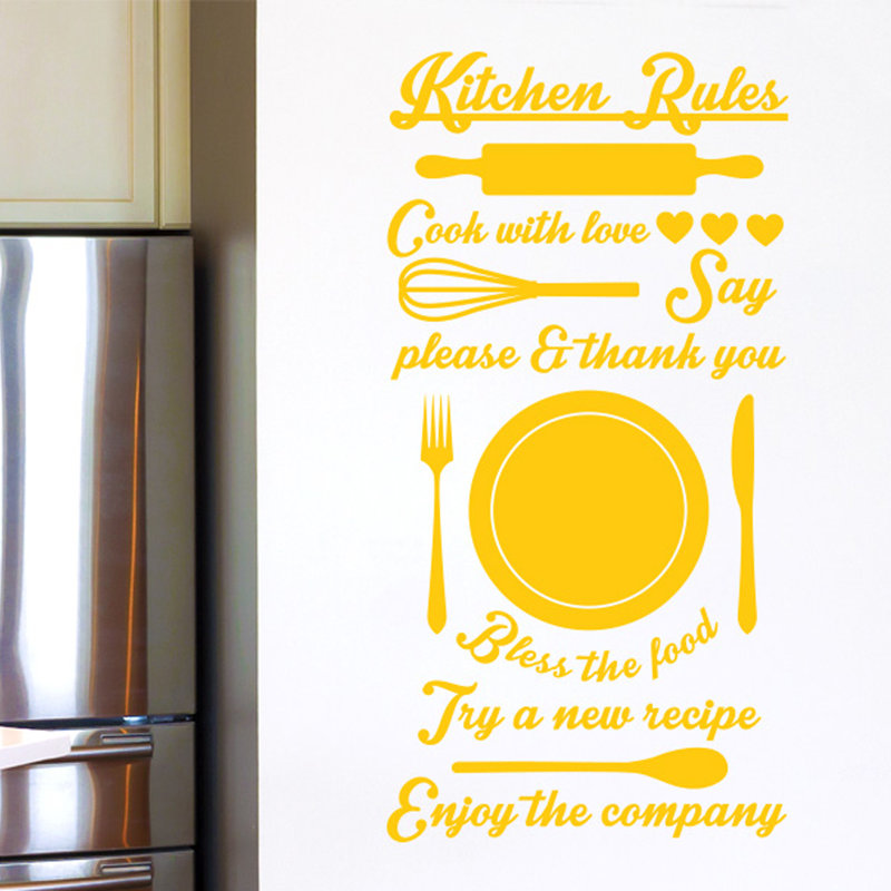Wall Decal, Dark Yellow