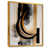 Toile avec cadre flottant or