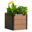 Jardinière en bois 25 po x 25 po x 23 po avec bac à fleurs pour l'extérieur-687005176