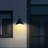 Nox Black 11" LED Outdoor Barn wall Light Frosted Glass with Photocell