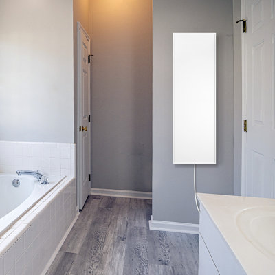 Panneau de radiateur électrique Ember Flex, blanc, 35 po x 12 po, 300 watts, plafond ou fixation murale
