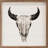 Steer Cow Skull White-323485986