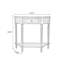 Console demi-cercle en bois massif brun-720127425