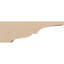 Bois de cèdre brut Asheboro, grain de bois TimberThane Corbel, apprêté brun clair-88289156
