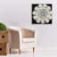  «Abstract Rosette 4» par Chariklia Zarris, art mural sur toile, 26 po x 26 po