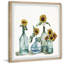 Sunflowers In Blue Vase - Single Picture Frame Painting-40568481-86360639