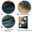 Impression sur toile Golden Sapphire Surge II - Abstract Spirals-95868846-95868843