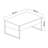 Modern Coffee Table with Metal Legs, White & Gold, 35.4 x 23.6 x 15.7 inches | 100% Melamine Coated Particle Board, Thickness: 0.7 inches | Sleek Design for Living Room, Glamorous & Functional