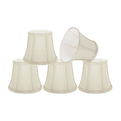 Abat-jour cloche en tissu de style candélabre de 5 po (attache)