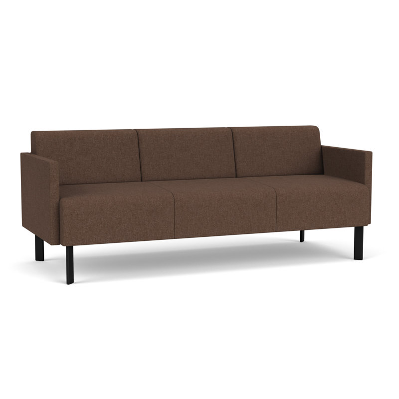 Luxe Lounge Reception Sofa, Black Steel, Archetype Cafe