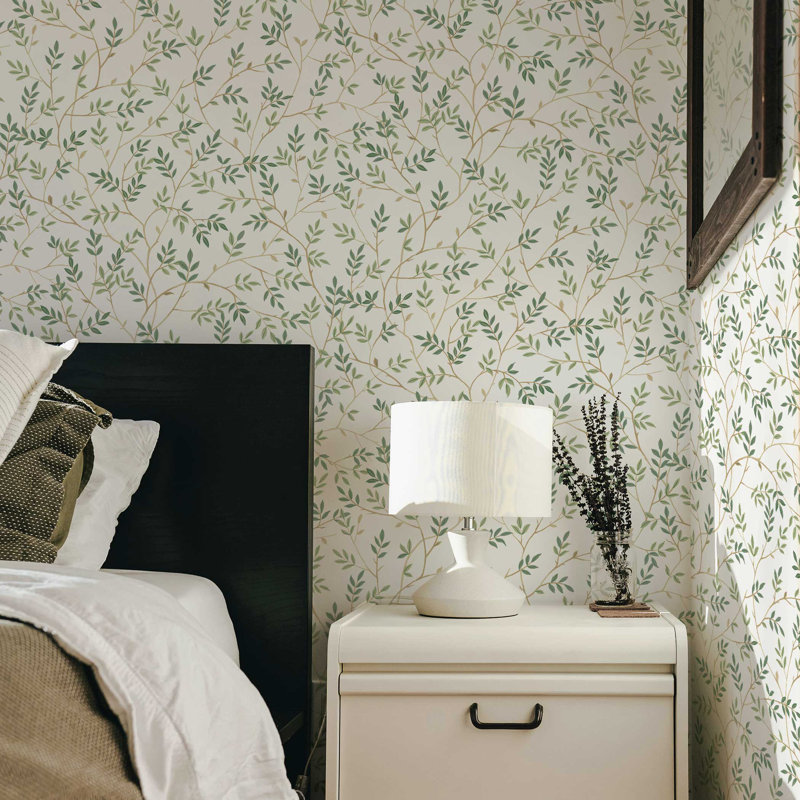 Papier peint adhésif Branches, Vert