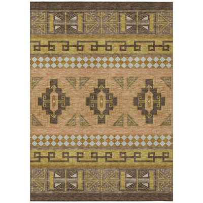 Machine Washable Indoor/Outdoor Chantille Tribal Rug