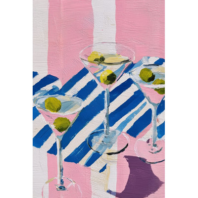 Papier peint rayé Martini
