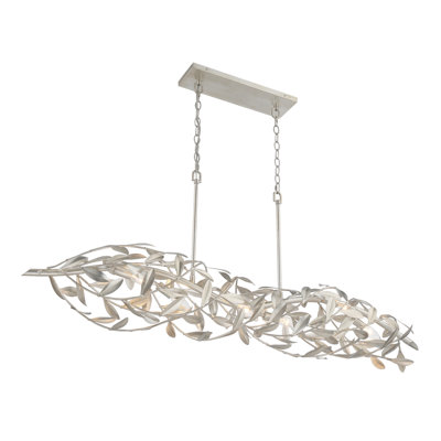 Dosch 50.5'' Antique Silver Linear Chandelier