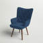 Sela Upholstered Wingback Chair-2129330363