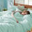 Bedsure Queen Pintuck Bed-in-a-Bag- Mint Green Pinch Pleat Comforter with Sheets, Pillowcases & Shams-103425110-114250872