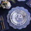 Assiette plate Vida Faenza (blanc et bleu)