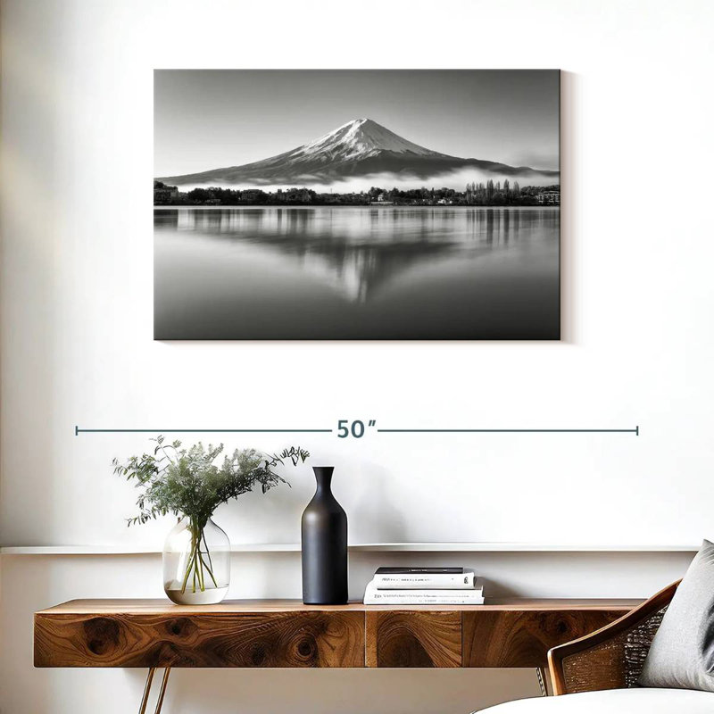 Alvord - Mont Fuji - monochrome, H 24 po x l 36 po
