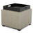 Stone Faux Leather Ottoman-33936103