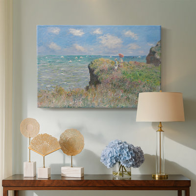 Cliff Walk at Pourville-Claude Monet-Gallery Wrapped Canvas-1882
