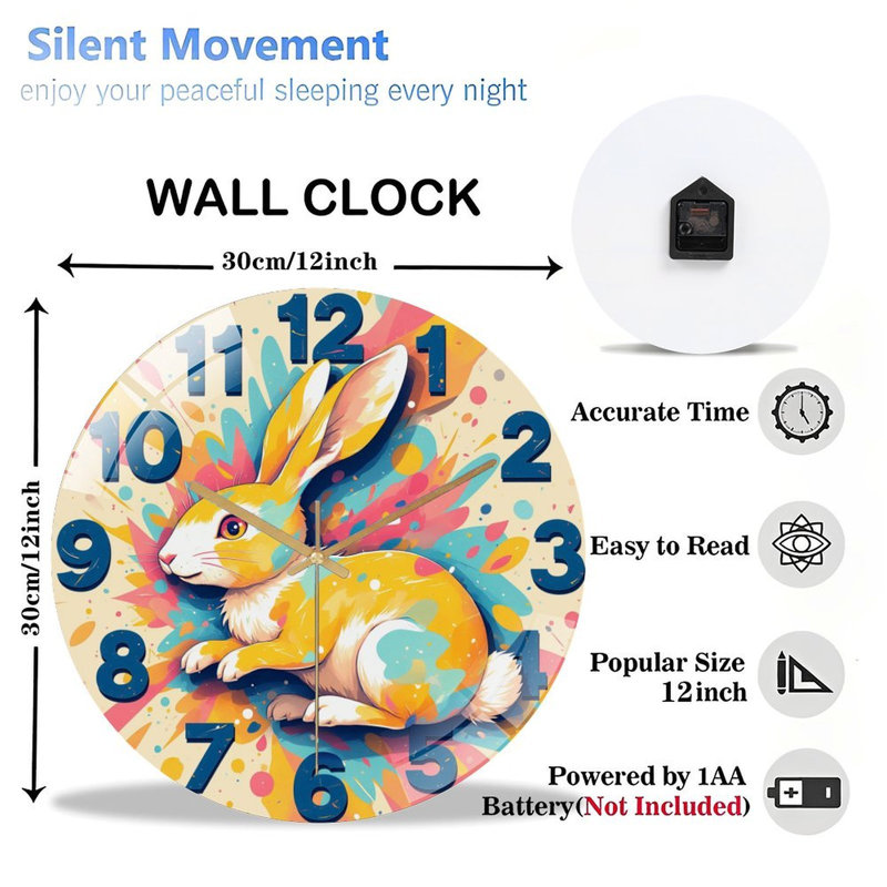 Horloge murale 12 po