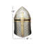 Casque chevalier croisé en métal argenté