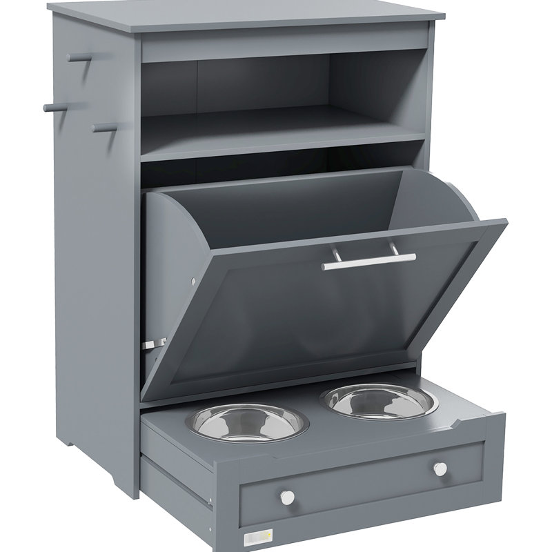Armoire grise pour animaux - Organiser le rangement des fournitures et des fournitures