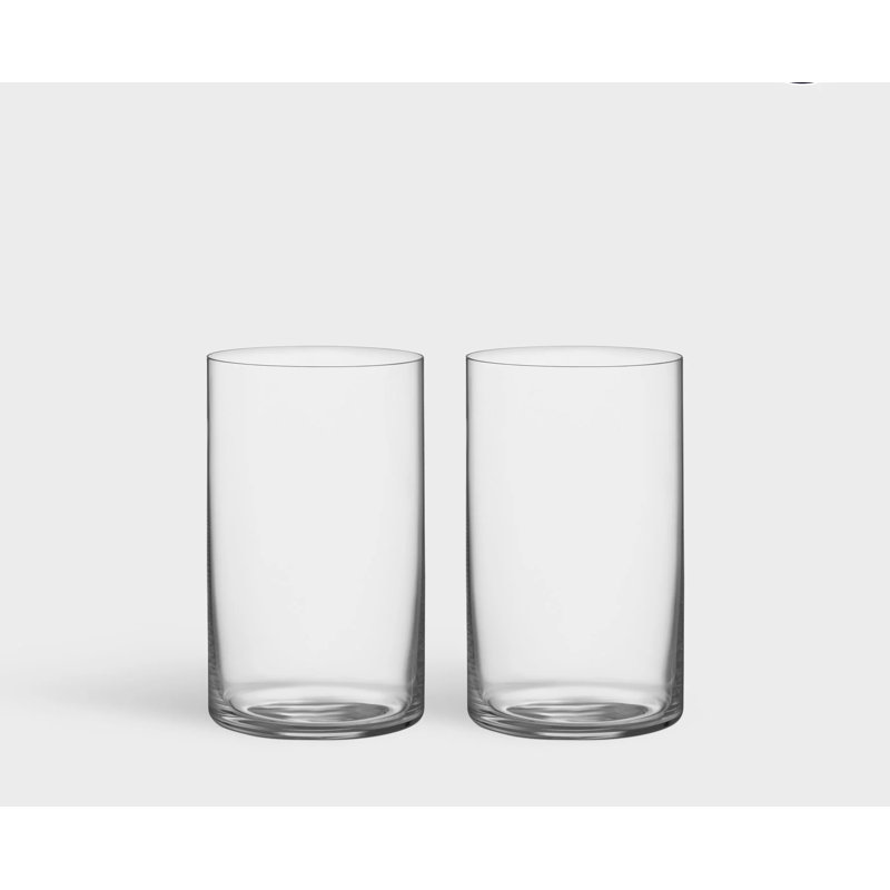 Géométrie 14 oz. Ensemble de verres à main en cristal Pilsner