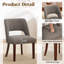 Chaise d'appoint rembourrée en bois massif-896201413