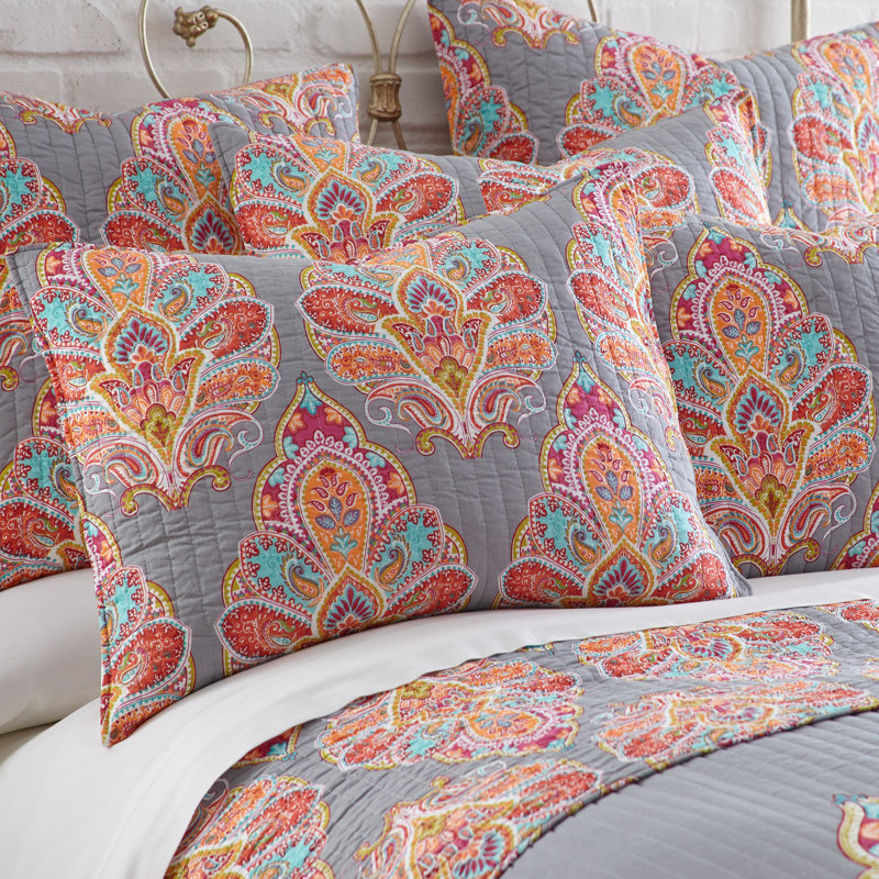 Tivoli Grey Twin Quilt Set