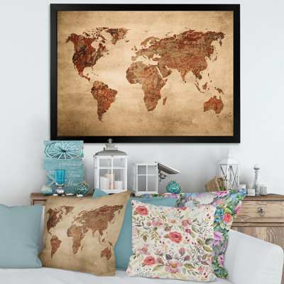 " Ancient Map Of The World VII "