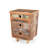 Eco-friendly Rustic Reclaimed Wood End Table With Storage