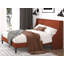 Lit plateforme tapissier Toderick avec aile de luxe et mélange de lin-985124335-985124326