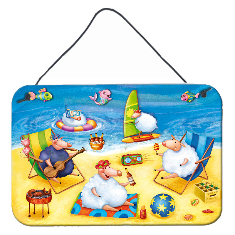Décoration murale "porcs fêtes on the beach hanging"