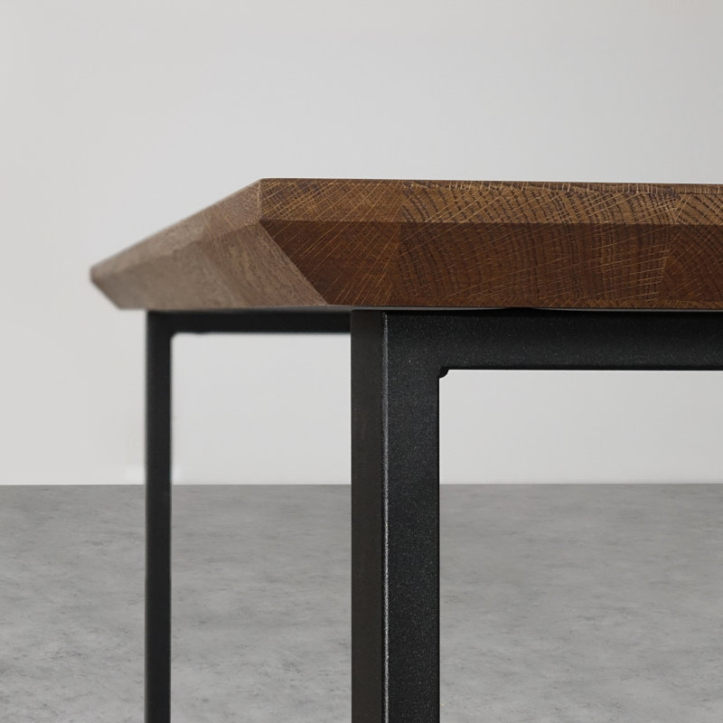 Brinegar Rectangular Dining Table, 75H x 140L x 90Wcm, Brown Oil