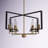 Luka 8 - Light Dimmable Kitchen Island Square / Rectangle Chandelier
