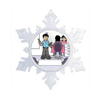 NTT Cartoon Caricature Female Fishing Snow Globe The Holiday Aisle Customize: Yes