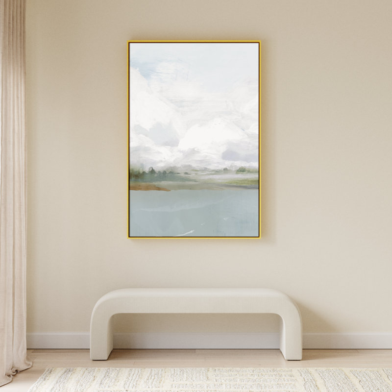 " All Shore " Painting Print, 41.5" H x 31.5" W, Gold