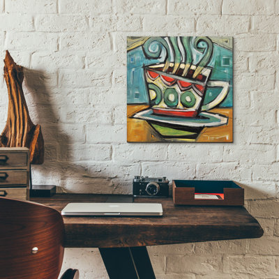 «Coffee Cup 2» par Tim Nyberg, art mural en verre acrylique