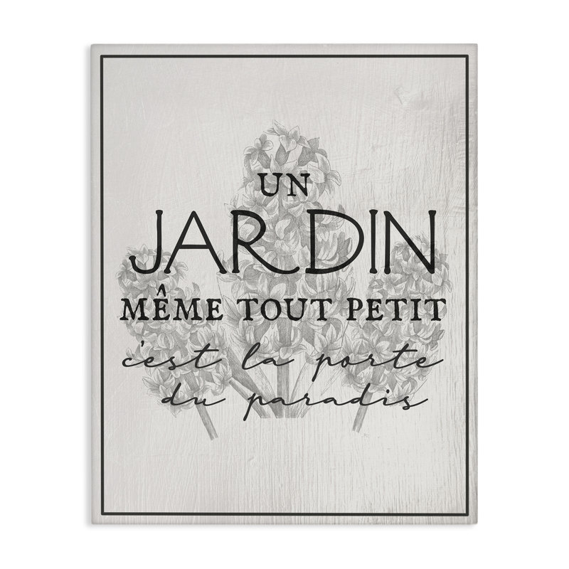 Vintage Inspiring Garden Canvas Wall Art by Daphne Polselli bp-814_CN, H 48 po x l 36 po