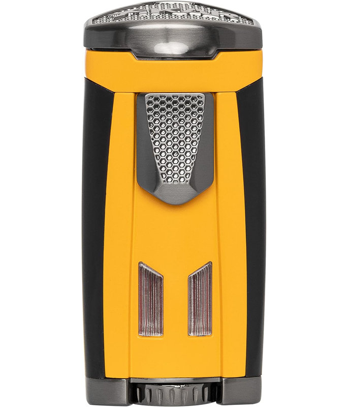 Xikar HP3 Inline Triple Flame Cigar Lighter, Yellow