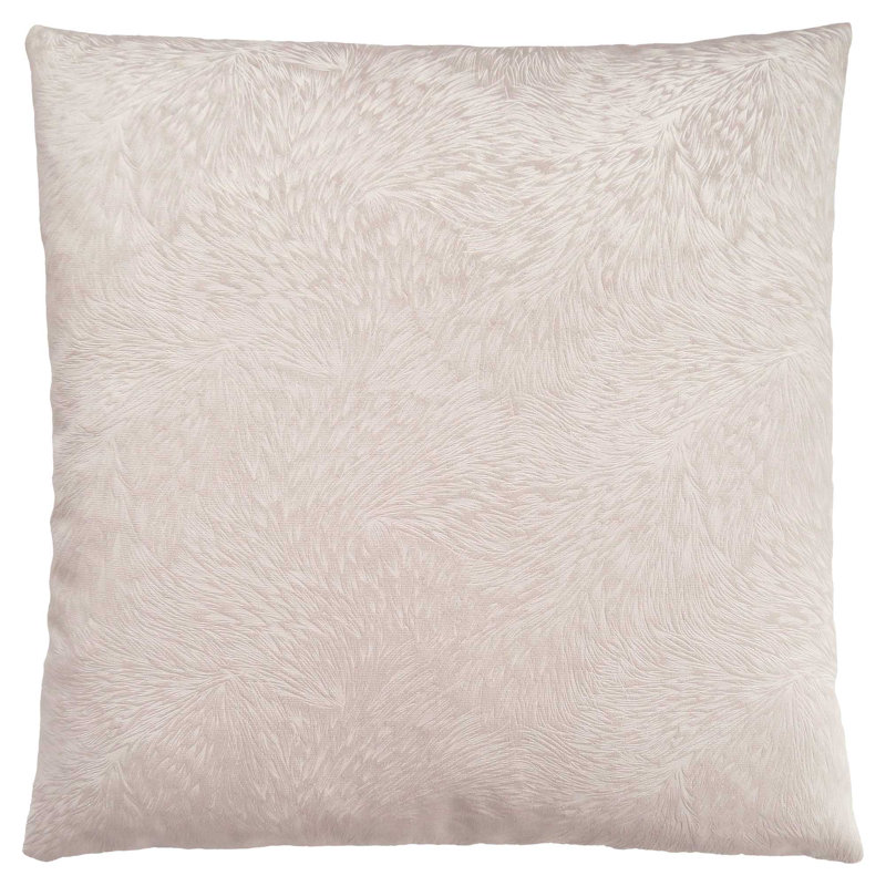 Coussin 100% coton à fermeture à glissière, Taupe