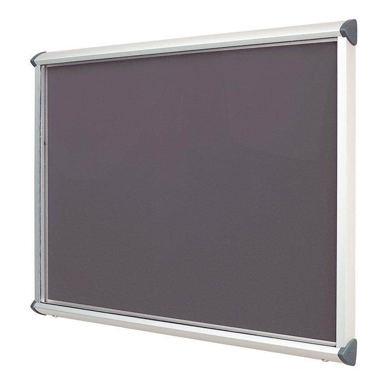 Exterior Wall Mounted Bulletin Board, Gunmetal, 57cm H x 71.2cm W, Aluminium