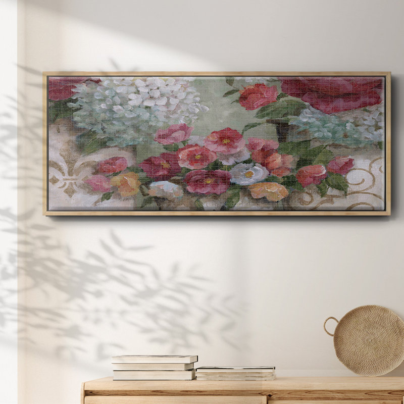 Fleurs confinées - toile encadrée, H 20 po x l 50 po