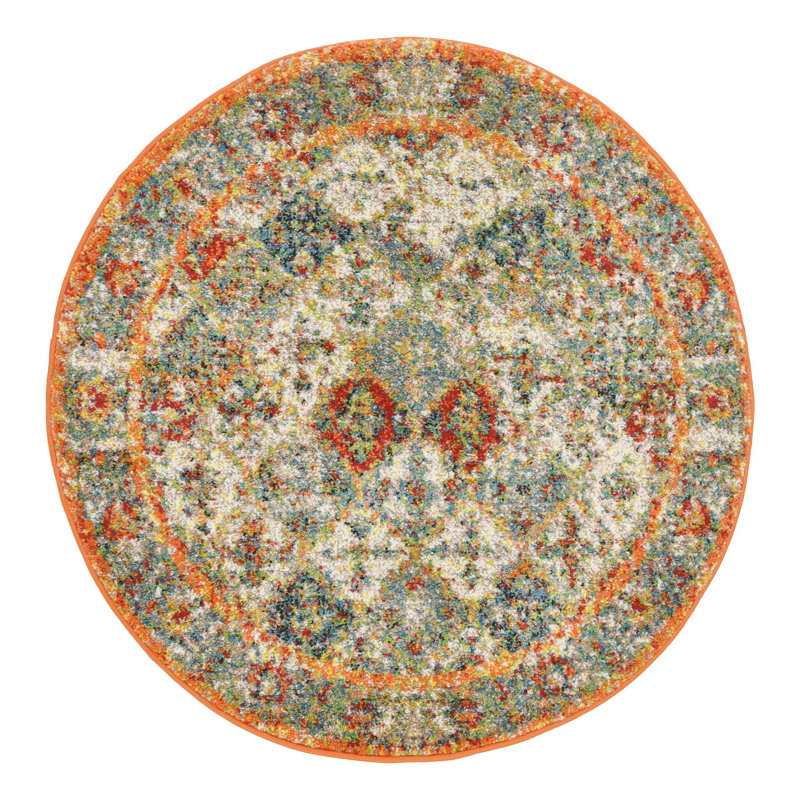 Walmoor Oriental Indoor Rug, Round 3'3"