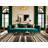 Washable Bronze White Striped Area Rug-1325489914