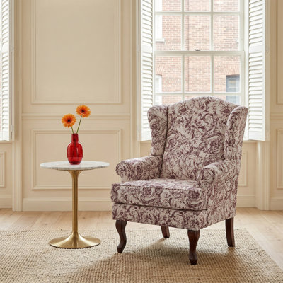 Upholstered Wingback Chair