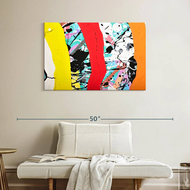 Avery Abstract Splatter, 26" H x 39" W