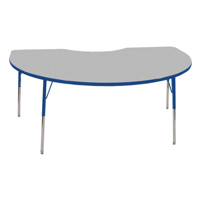Kidney Adjustable Height Classroom Activity Table for School and Home