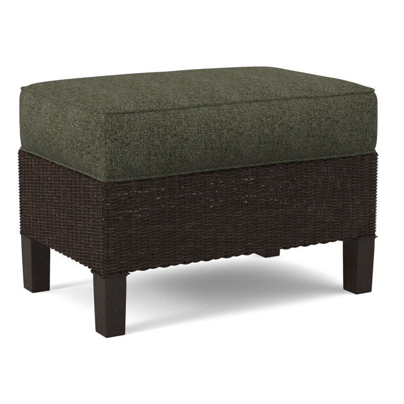 Gibraltar Ottoman, White Performance Fabric; 0851-94, Java